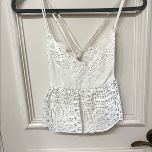 Gianna Bini Strappy Lace Cami S
